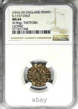 1016 -1023 Great Britain Penny, S-1157, NGC MS 64 Superb Strike Thetford England