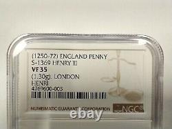 (1250-1272) England Great Britain UK Henry III Penny S-1369 VF35 NGC