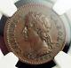 1665, Great Britain, Charles Ii. Cu Pattern 1/4 Penny (farthing) Coin. Ngc Vf35