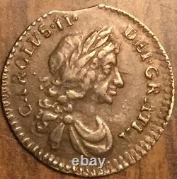 1671 Uk GB Great Britain Maundy Silver Penny Coin