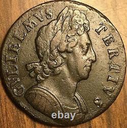 1699 Uk GB Great Britain Half Penny Coin