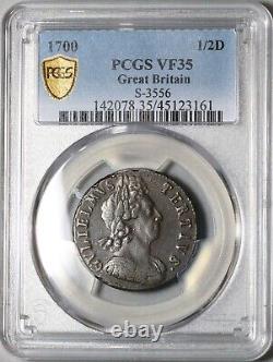 1700 PCGS VF 35 William III 1/2 Penny Great Britain Stuart Coin (22090401D)
