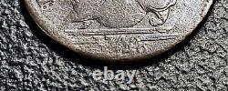 1746 Great Britain 1/2 Half Penny ERROR DOUBLE STRUCK ON BOTH SIDES