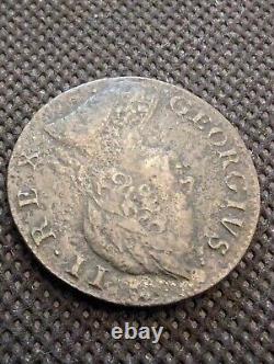 1749 Great Britain Half (1/2) Penny England Very Fine Condition-date Error- 7749