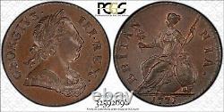 1771 1/2 Penny Great Britain King George III S-3774 PCGS MS64 BN