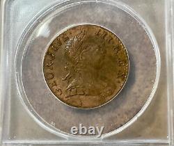 1774 Great Britain Half Penny 1/2P ANACS EF45 details