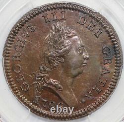 1786 1c Great Britain Isle of Man Penny PCGS SECURE SHIELD MS 62 BN