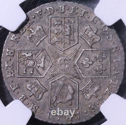 1787 Great Britain 1 Shilling NGC XF45 / Hearts and Stops / KM#607.2, Sp#3746