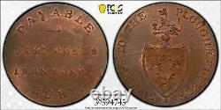(1790) Great Britain Conder Token 1/2 Penny PCGS MS64 BN Lot#G912 DH-27 Suffolk