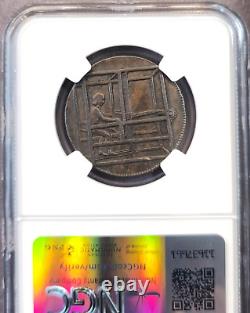 1792 Great Britain 1/2 Penny D&h 143 Lancashire Rochdale Warehouse Ngc Au 53 Bn