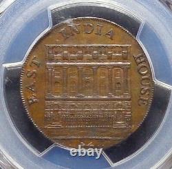 1793 Great Britain Yorkshire East India House Half Penny Token, PCGS MS-63