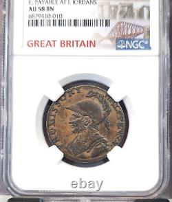 1794 Great Britain 1/2 Penny D&h 41 Hampshire Gosport Iordans Ngc Au 58 Bn Rare