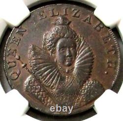 1794 Great Britain 1/2 Penny Sussex-chichester Payable At Dallys Ngc Au 53 Bn