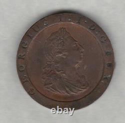 1797 Cartwheel Penny Copper Coin In Very Fine Condition