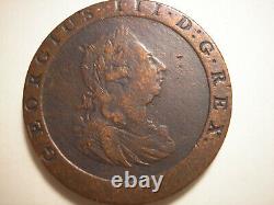 1797 English Penny, King George III, KM# 618, Great Britain