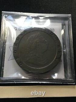 1797 Great Britain, 2 Pence, Cartwheel, Coin Mart GradedVF-30 KM# 619
