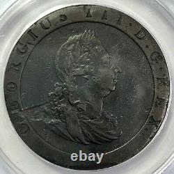 1797 One Penny 1P Great Britain United Kingdom UK ANACS EF 40