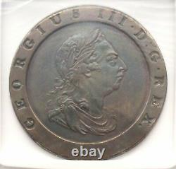 1797 SOHO Great Britain GEORGE III 2P Two Penny NGC AU Details Surface Hairlines
