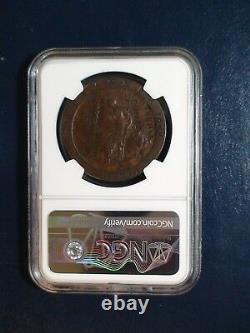1797 SOHO Great Britain Penny NGC VF PRIVATE COUNTERMARK 1P Coin PRICED TO SELL