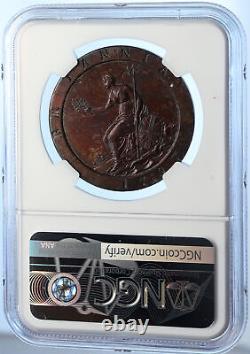 1797 UK Great Britain United Kingdom KING GEORGE III Old Penny Coin NGC i106218