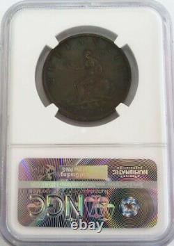 1799 Great Britain 1/2 Penny King George III Coin Ngc About Unc 53 Brown