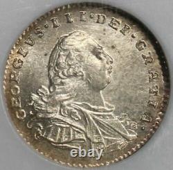 1800 MS 64 George III Maundy Penny Great Britain Silver Pence Coin (21092303C)