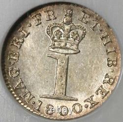 1800 MS 64 George III Maundy Penny Great Britain Silver Pence Coin (21092303C)