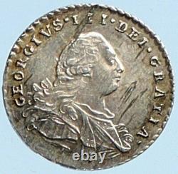 1800 UK Great Britain United Kingdom KING GEORGE III Silver Penny Coin i97581