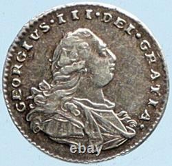1800 UK Great Britain United Kingdom KING GEORGE III Silver Penny Coin i97611