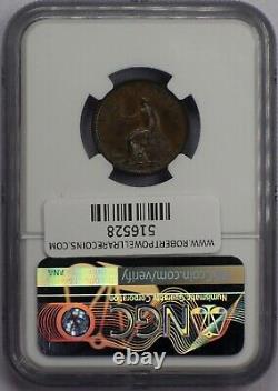 1806 Great Britain 1/4 Penny Farthing Copper Coin George III NGC MS 62 BN