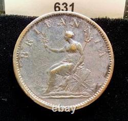 1806 Great Britain George III Penny Coin #631