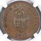 1811 1c Great Britain W-441 Bristol Brass And Copper Co Penny Ngc Ms 62