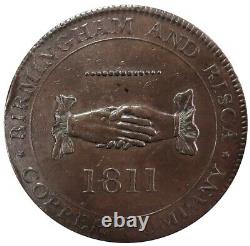 1811 Great Britain 1 Penny Birmingham Crown Copper Company Conder Token W#296