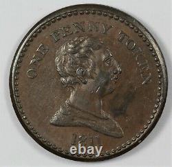 1811 Great Britain Somersetshire Civitas Bristol Large Copper Penny Token