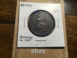 1831 Great Britain Half Penny DOUBLING OF DATE ERROR SHARP COIN # 1998s