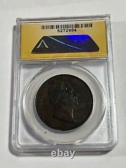 1831 Great Britain Penny Graded XF 40 by ANACS Low Mintage