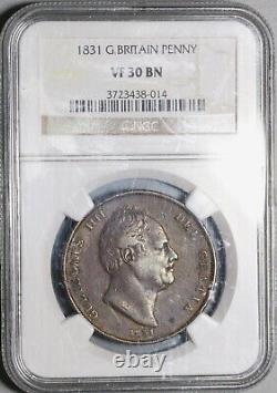1831 NGC VF 30 Penny William IV Great Britain Coronation Coin (20010701C)