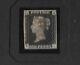 1840 Penny Black Stamp Plate 4 /ti With Light Cancellation