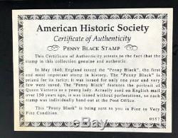 1840 Penny Black Worlds First Stamp Collection Set