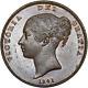 1841 Penny (no Colon) Victoria British Copper Coin Very Nice