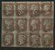 1841 Penny Red Plate 66 Used Block Of 12 Nd-pg All Struck By Dublin 186 Diamonds
