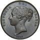 1841 Penny Victoria British Copper Coin Very Nice