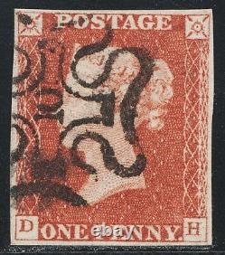 1843 Penny Red Spec BS23uj Plate 34 (DH) 10 in Maltese Cross Very Fine Used