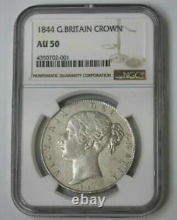 1844 Great Britain Crown NGC AU 50 #68171JR