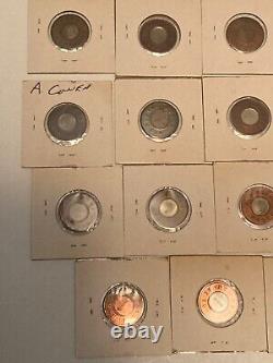 1844 Great Britain Victoria Model Bi-Metallic Penny Collection (19 Pieces)