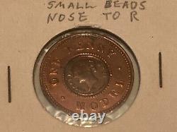 1844 Great Britain Victoria Model Bi-Metallic Penny Collection (19 Pieces)