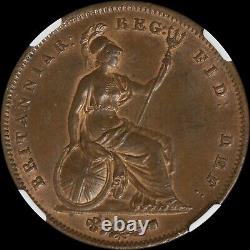 1848/7 Great Britain Penny NGC MS64 BN Obverse and Reverse Lamination