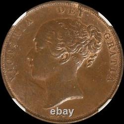 1848/7 Great Britain Penny NGC MS64 BN Obverse and Reverse Lamination