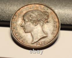 1852 Great Britain Half Penny Red/Brown Unc