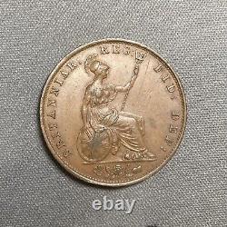 1853 Great Britain 1/2 Penny